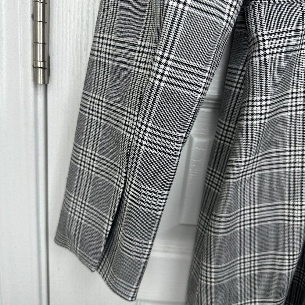 ZARA GRAY BLACK PLAID MINI DRESS WITH BUTTONS MEDIUM BRAND NEW WITH TAGS - Picture 9 of 9